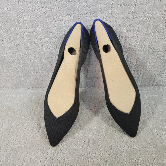 Rothy's Shoes - Rothy’s The Point Women’s Size 9 Black Solid Slip On Ballet Flat Shoes